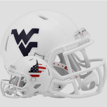 West Virginia Mountaineers Stars & Stripes Mini Helmet