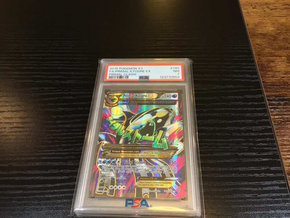 PSA 7 Pokémon Primal Kyogre EX 149/160 - Primal Clash