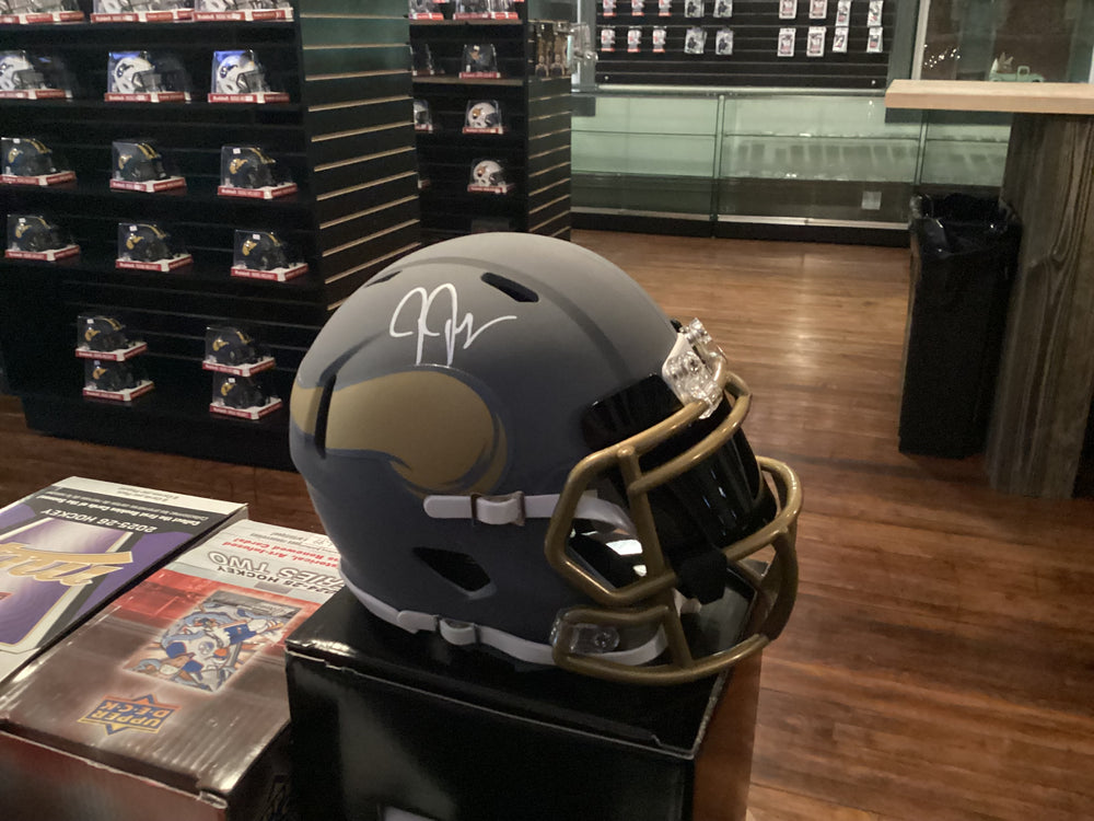 Justin Jefferson Signed Mini Helmet