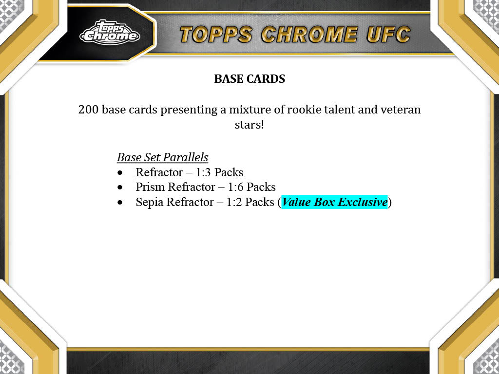 2024 Topps Chrome UFC Blaster
