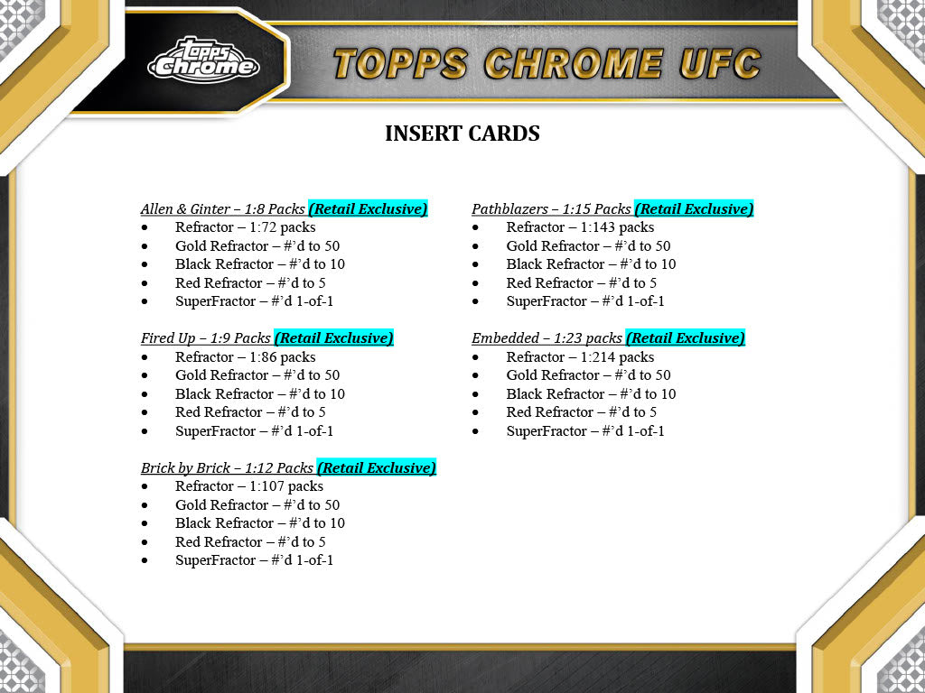 2024 Topps Chrome UFC Blaster
