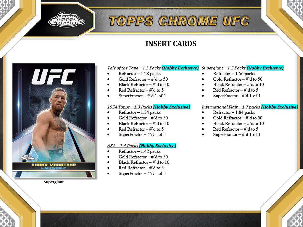 2024 Topps Chrome UFC Hobby