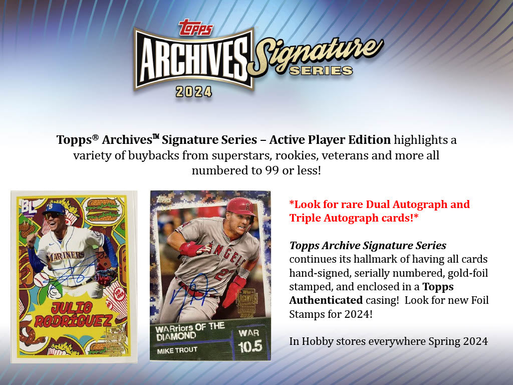 2024 Topps Archives Signature Series (Active) Baseball Hobby Box