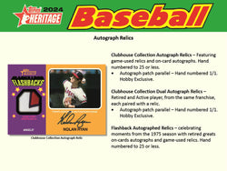 2024 Topps Heritage Baseball Hobby Box