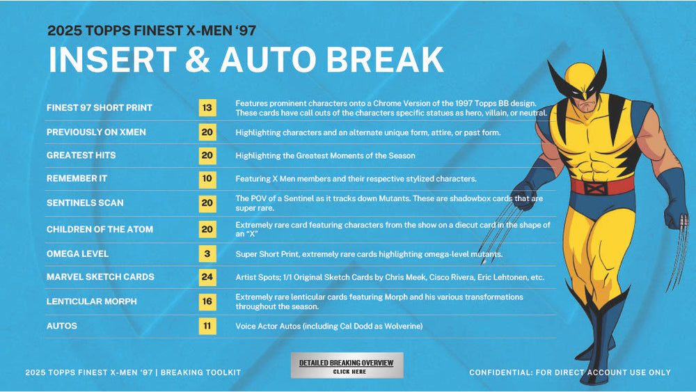 2025 Finest X-Men '97 Hobby Box