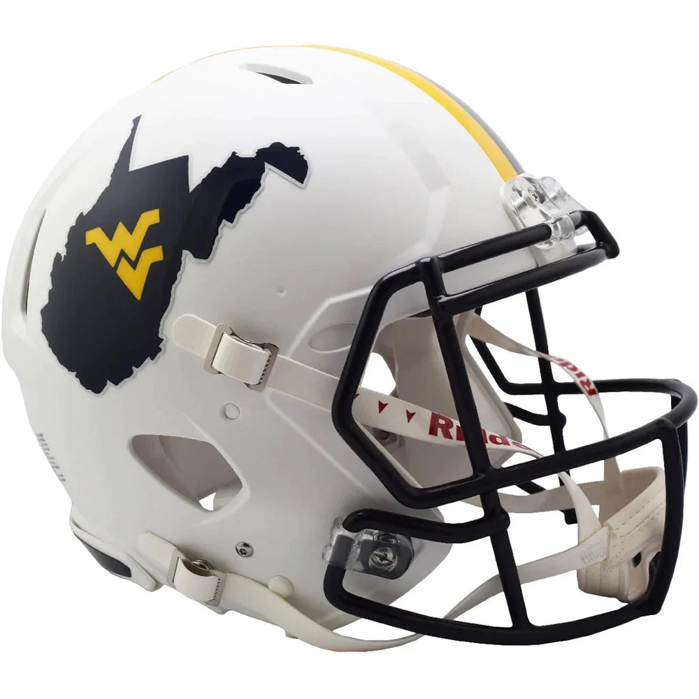 West Virginia Mountaineers Country Roads (White) Mini Helmet