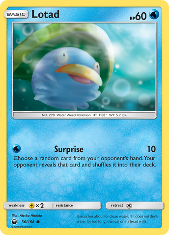 Lotad (36/168) [Sun & Moon: Celestial Storm]