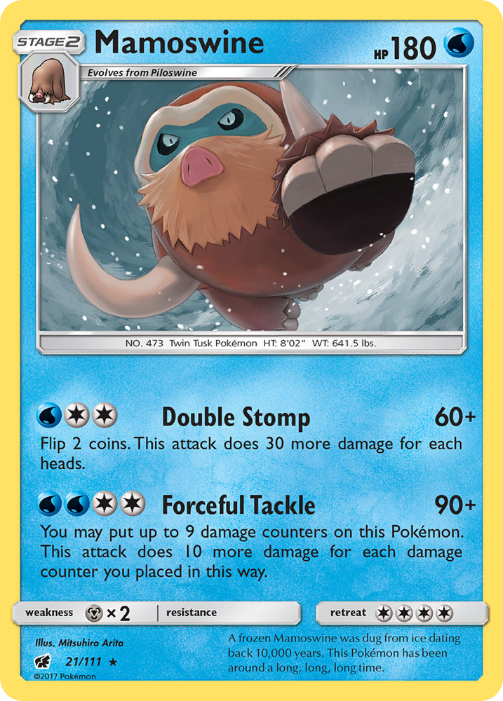 Mamoswine (21/111) [Sun & Moon: Crimson Invasion]