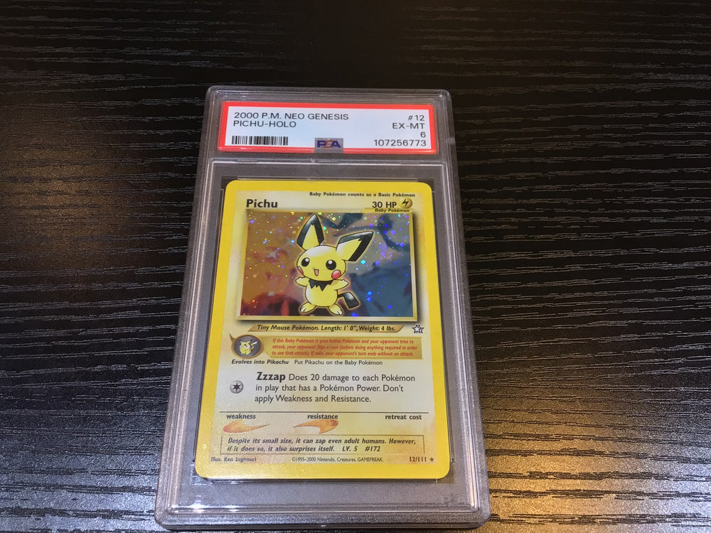 PSA 6 Pokémon Pichu 12/111 - Neo Genesis