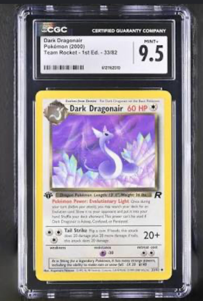 CGC 9.5 Dark Dragonair 1st Edition 33/82-Team Rocket