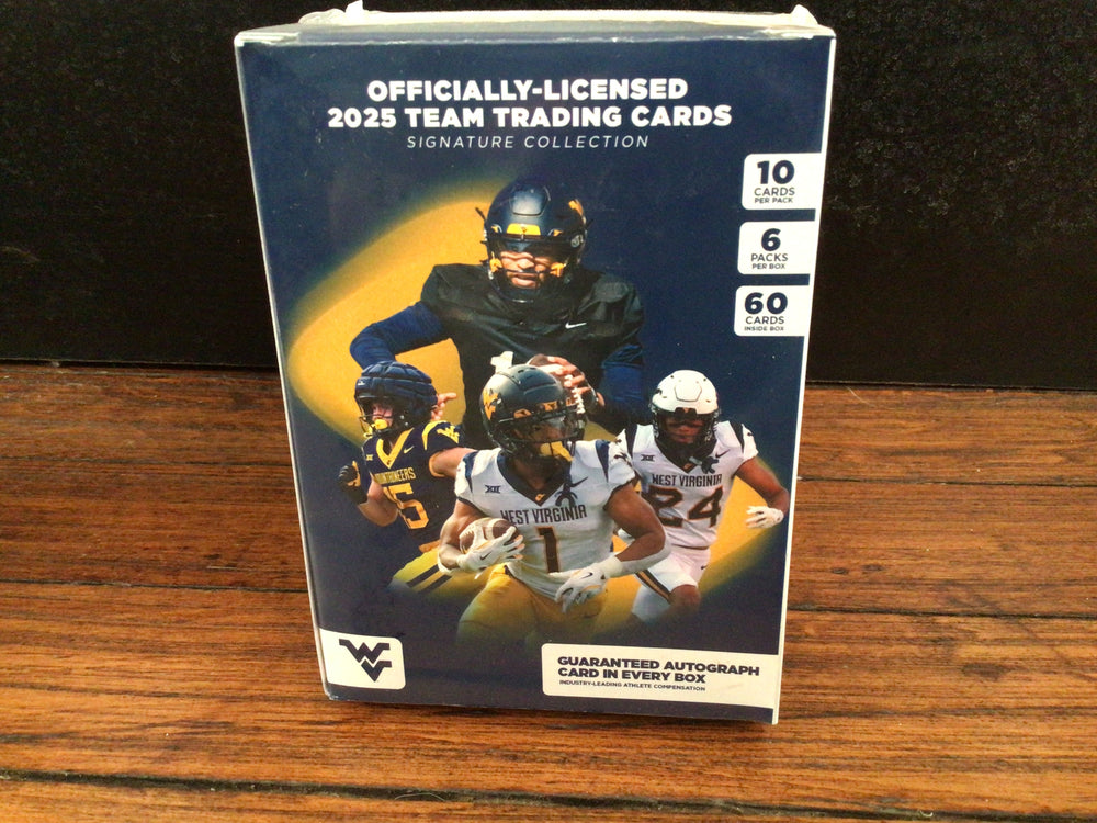 West Virginia University Football 2025 Trading Cards - Platinum Box