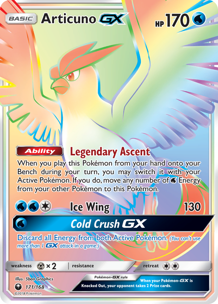 Articuno GX (171/168) [Sun & Moon: Celestial Storm]