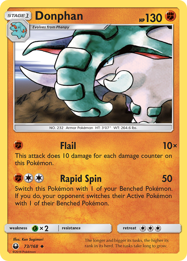 Donphan (73/168) [Sun & Moon: Celestial Storm]