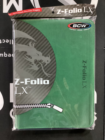 BCW Z-Folio LX Binder (Green; 360 ct)