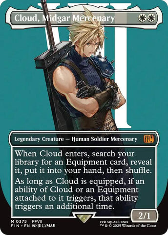 Cloud, Midgar Mercenary (Borderless) [Final Fantasy]