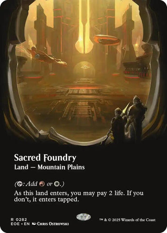 Sacred Foundry (Borderless Foil) [Edge of Eternities]