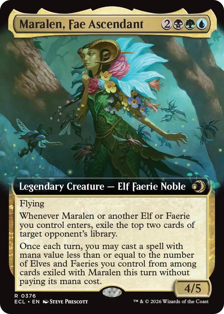 Maralen, Fae Ascendant (Extended Art Foil) [Lorwyn Eclipsed]