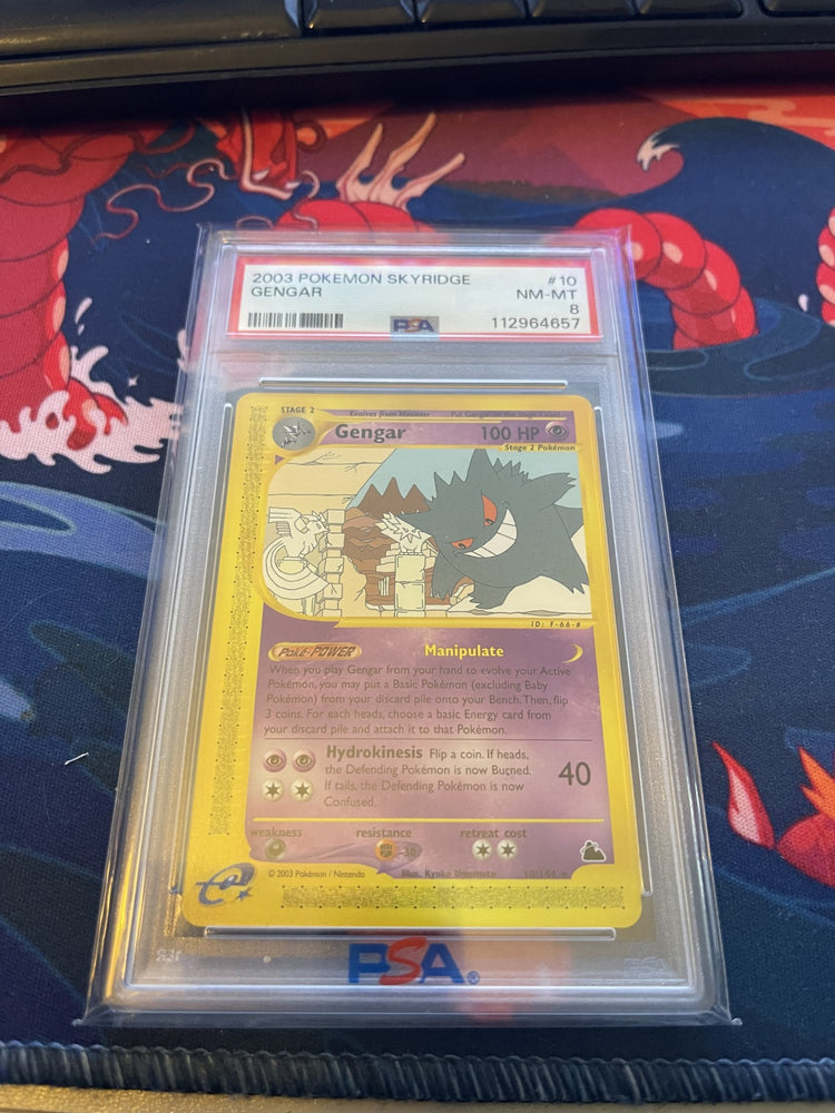 PSA 8 Pokémon Gengar 10/144 - Pokémon Skyridge