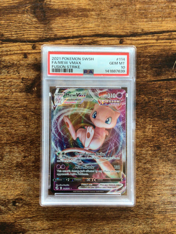 PSA 10 Pokémon Mew VMAX 114/264 - Fusion Strike