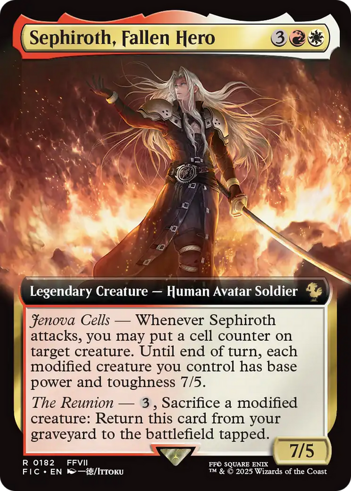 Sephiroth, Fallen Hero (Extended Art) [FINAL FANTASY Commander]