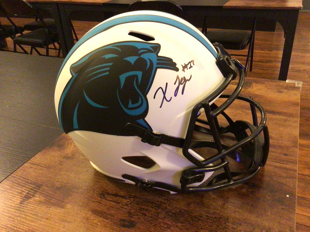 Helmet Xavier Legette Auto Carolina Panthers