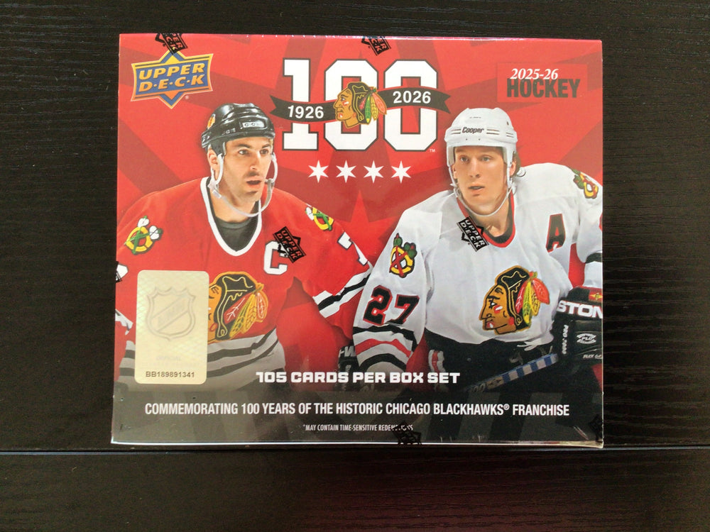 2025-26 Upper Deck Chicago Blackhawks Centennial Hockey Box Set