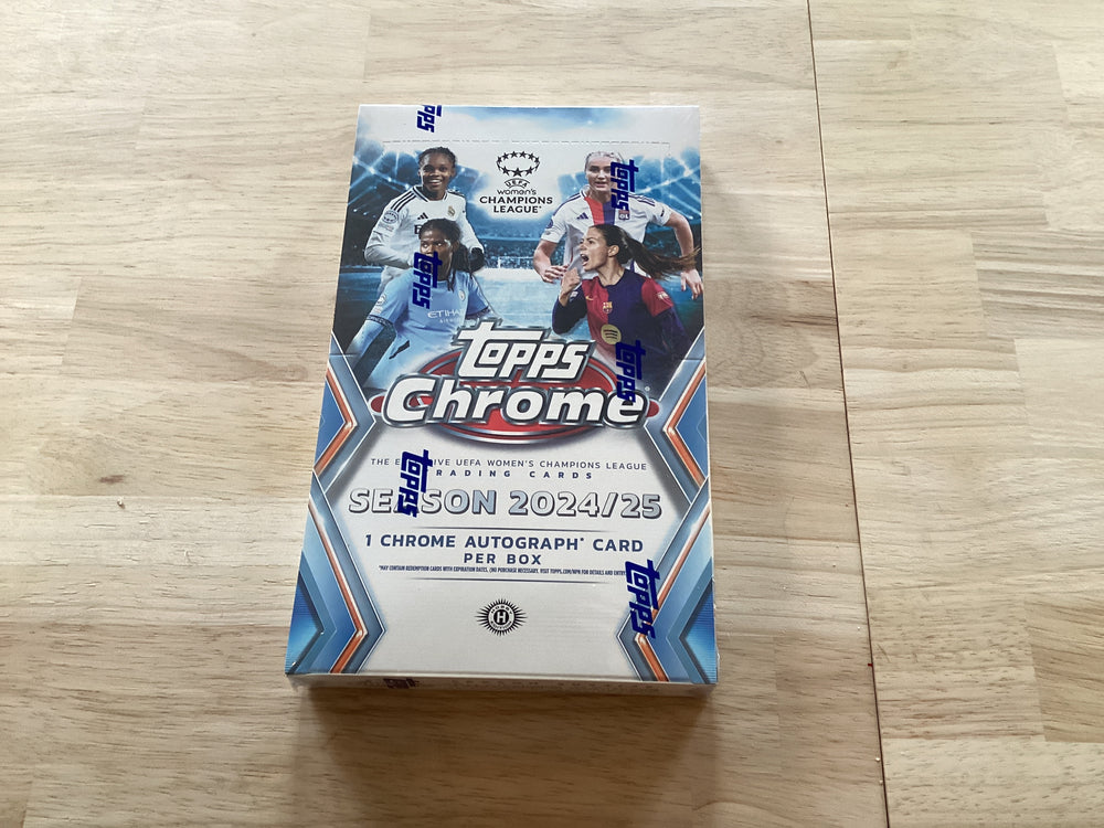 2024-25 Topps Chrome UEFA Women’s Champions League Soccer Hobby Box