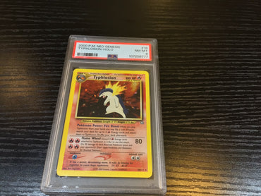 PSA 8 Pokémon Typhlosion 18/111 - Neo Genesis