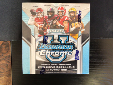 2025 Topps Bowman University Chrome Football Mega