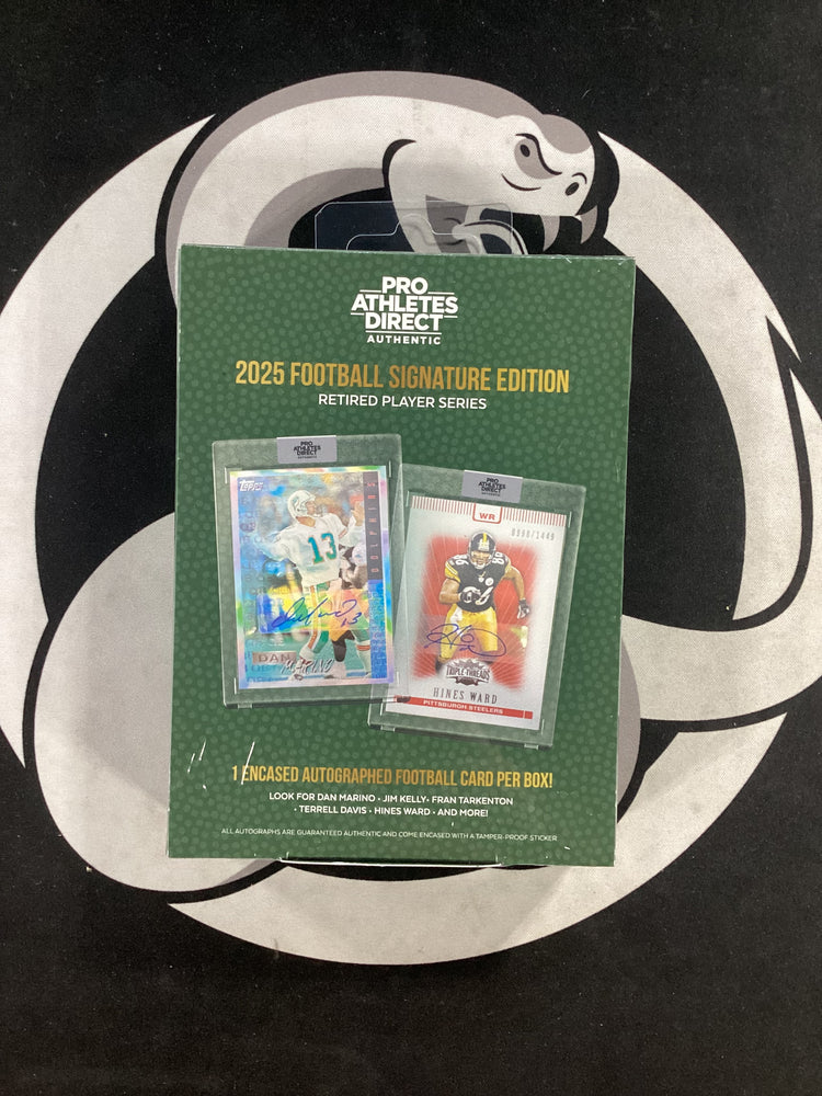 2025 Pulse Pro Athletes Direct Authentic Retired Player Signature Edition Football Box