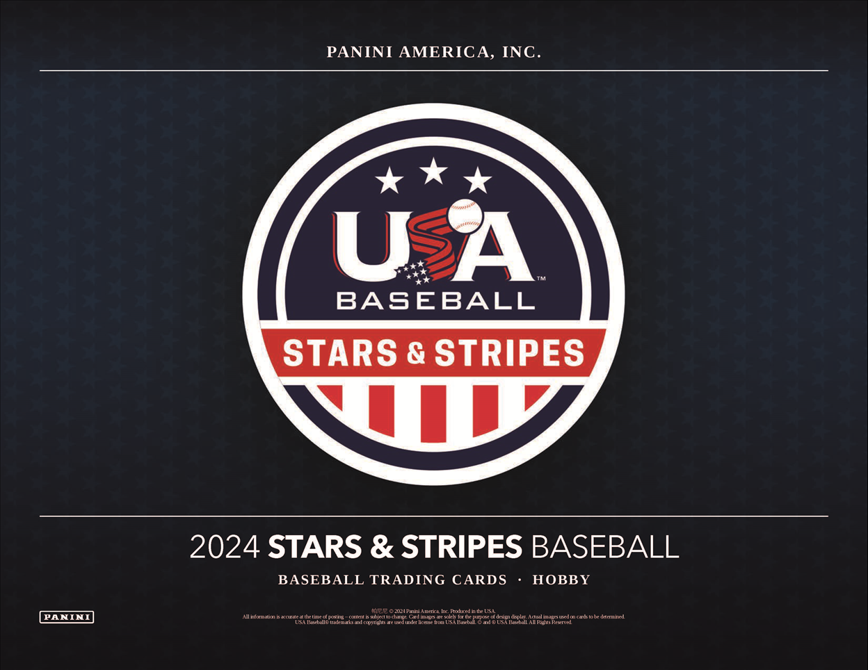 Preorder- 2024 Panini Stars & Stripes Hobby Box- Releases 7/2