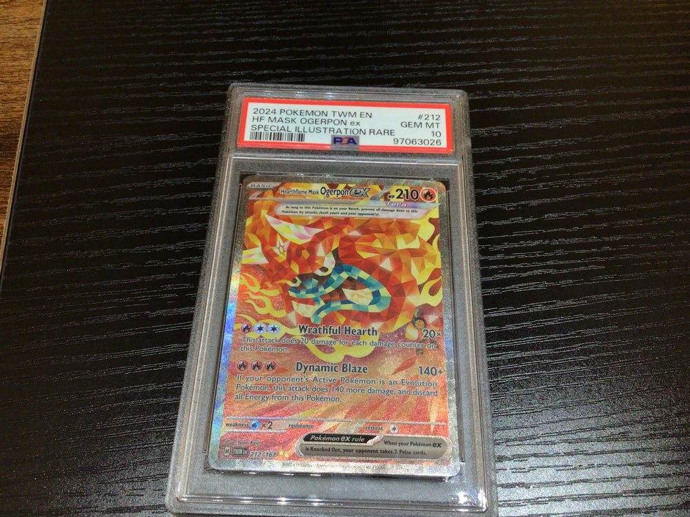 PSA 10 Pokémon Hearthflame Mask Ogerpon ex 212/167 - Twilight Masquerade