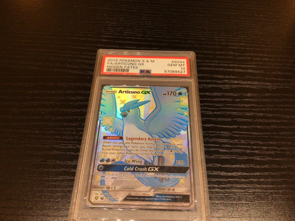 PSA 10 Pokémon Articuno GX SV54/SV94 - Hidden Fates