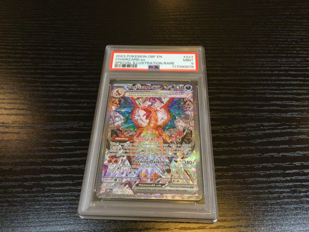 PSA 9 Pokémon Charizard ex 223/197 - Obsidian Flames
