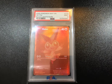 PSA 9 Pokémon Victini 172/086 - White Flare
