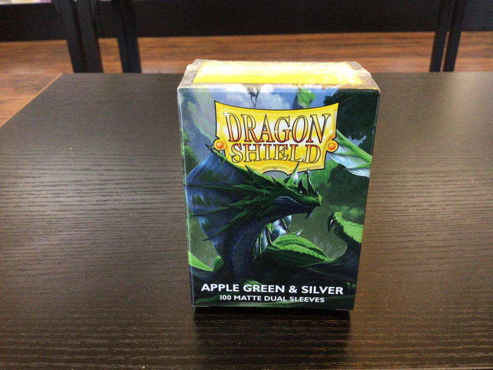 Dragon Shield Matte Dual Sleeves Apple Green & Silver