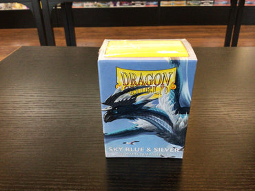 Dragon Shield Matte Dual Sleeves Sky Blue & Silver