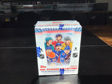 2025-26 Topps NHL Sticker Collection Display