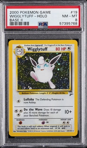 PSA 8 Pokémon Wigglytuff- Base Set 2 19/130