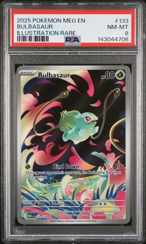 PSA 8 Bulbasaur -  Mega Evolution 133/132
