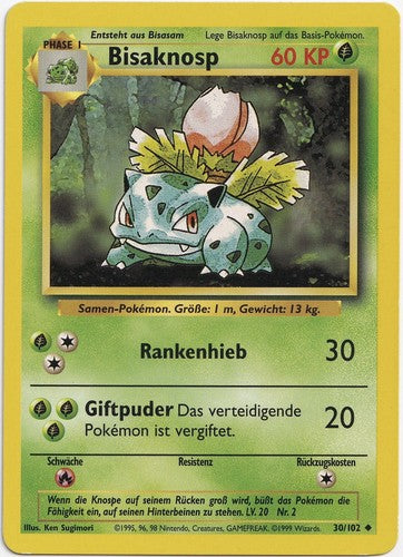 German Pokémon Bisaknosp (30/102) [Base Set]