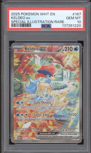 PSA 10 Keldeo ex - White Flare 167/086