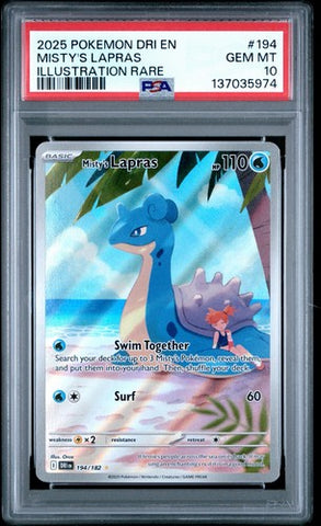 PSA 10 Misty’s Lapras - Destined Rivals 194/182