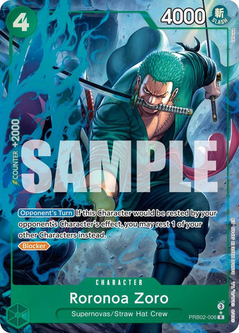 Roronoa Zoro - PRB02-006 (Alternate Art) - Premium Booster -The Best- Vol. 2 (PRB-02)