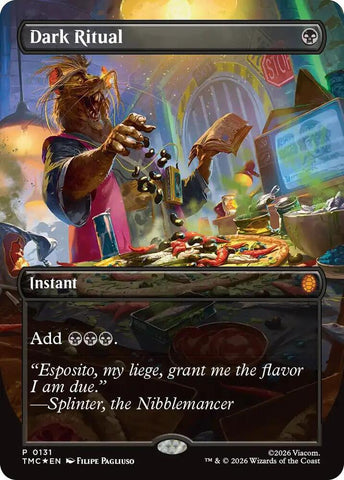 Dark Ritual (Borderless) - Commander: Teenage Mutant Ninja Turtles