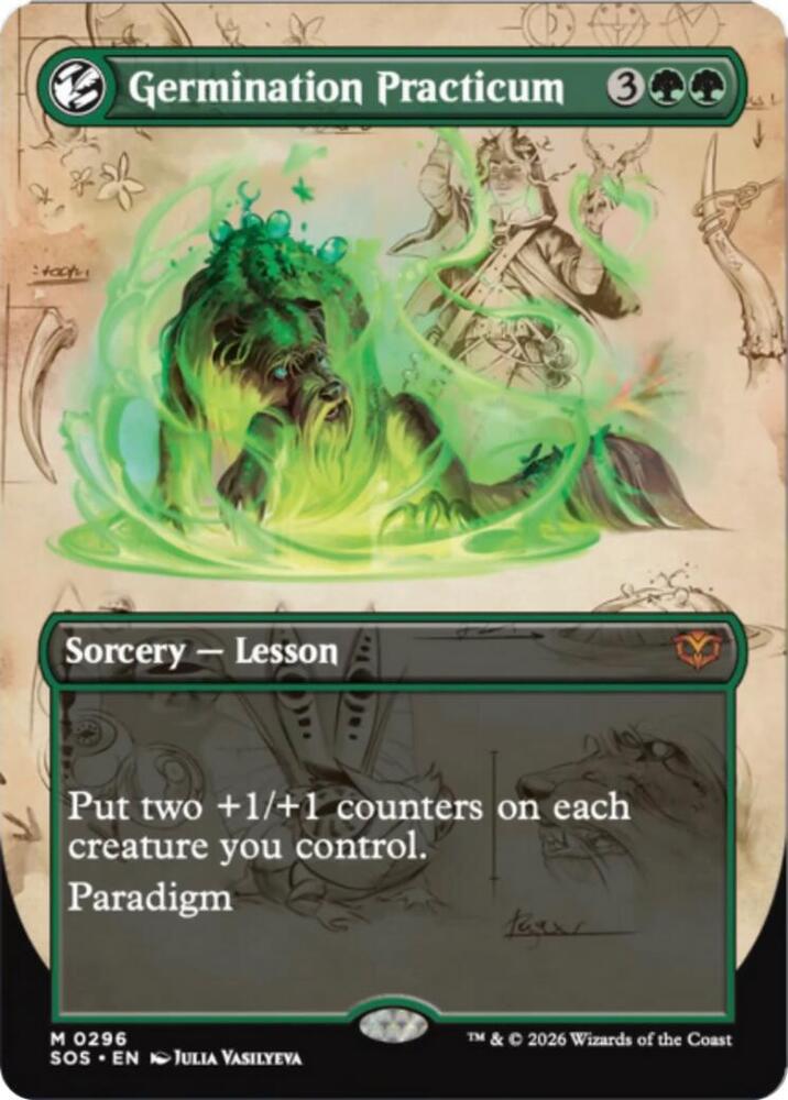 Germination Practicum (Borderless Foil) - Secrets of Strixhaven (SOS)