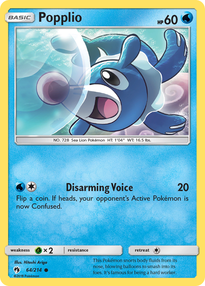 Popplio (64/214) [Sun & Moon: Lost Thunder]