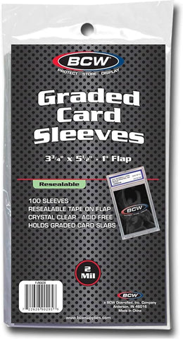 Graded Card Sleeves - Resealable