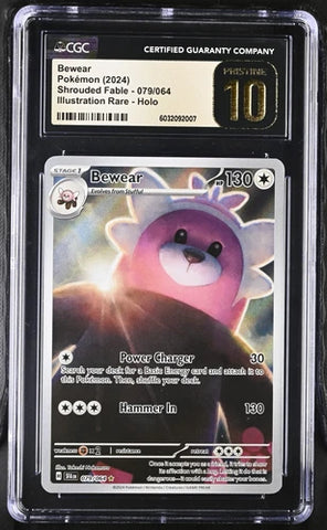 CGC Pristine 10 Pokemon Bewear 079/064 - Shrouded Fable
