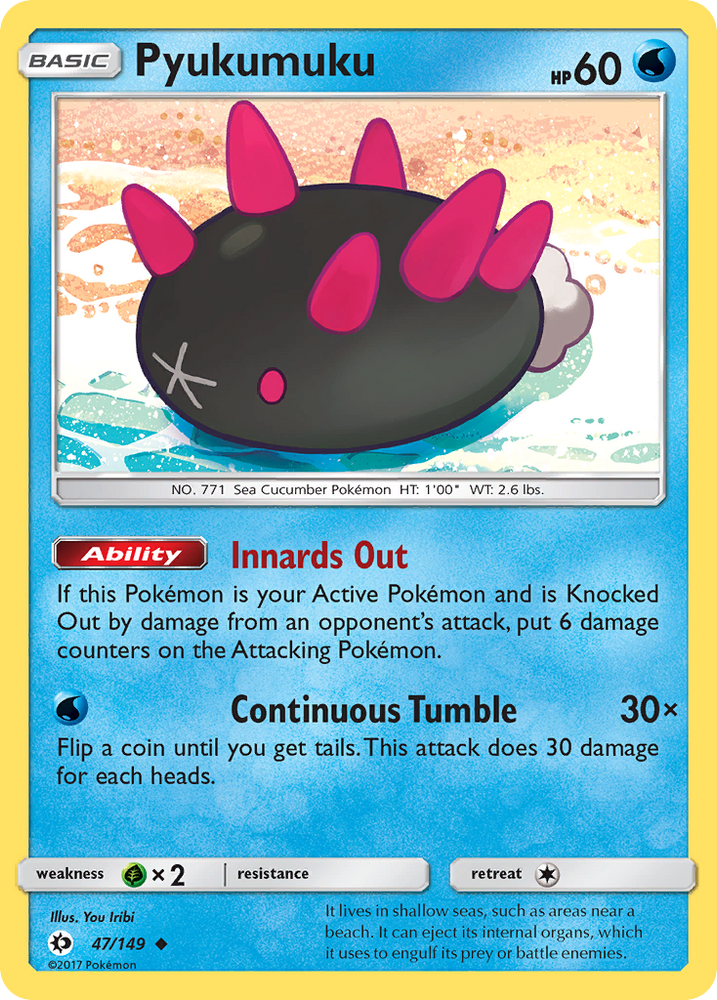 Pyukumuku (47/149) [Sun & Moon: Base Set]